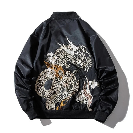 Traditional Chinese Dragon Bomber Jacket