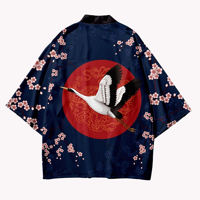 Crane Blossom Kimono