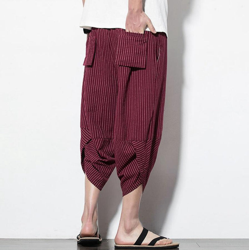 Casual Red Lined Trousers