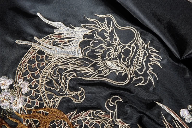 Traditional Chinese Dragon Bomber Jacket