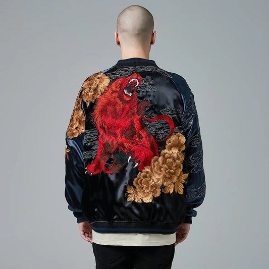 Red Lion Embroidered Jacket