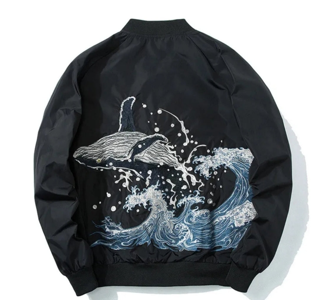 Humpback Whale Bomber Jacket