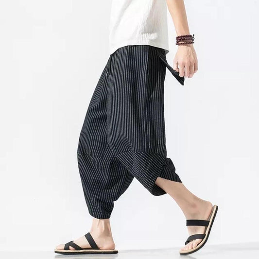 Casual Black Lined Trousers